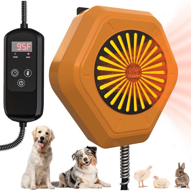 Calefactor para caseta de perro Engtesy 800W digital ajustable y seguro