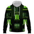 thumbnail image 1 of Sudadera con capucha y cremallera de marca de moda para hombre y mujer, sudadera con capucha informal de hip hop con estampado 3D y tecnología digital, ropa para hombre, 1 of 6