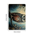 thumbnail image 2 of ZFLMY Owl Branch Forest Theme Fast Absorption Home Bath Mat 24x16in, 2 of 5