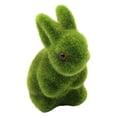 thumbnail image 2 of Hadanceo Easter Bunny Figurine Flocking Simulated Rabbit Statue Adorable Realistic Looking Easter Animal Figurine Home Party Decoration, 2 of 5