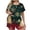 pajamas50-Red, variant on LEKWK Christmas Pajamas for Women Plus Size Printed Short Sleeve Crewneck Tops and Shorts 2 Piece Lounge Sets Soft Comfy Home Sleepwear Red XXXXL