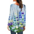 thumbnail image 4 of Camisas Para Mujer Camisetas de Gran Tamaño Manga Larga Estampado de Moda Camiseta Suelta Blusa Cuello Redondo Tops Casuales Odeerbi  ODB134054, 4 of 6