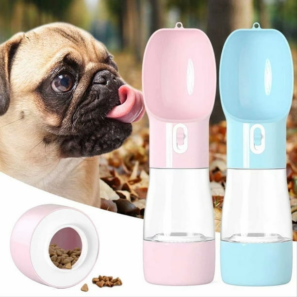 Cribun Portable Dog Water Bottle Cat Water Dispenser Antibacterial Food Grade Leak Proof Travel Drink Bottle Bowl Pet Outdoor Drinking Cup Dispenser