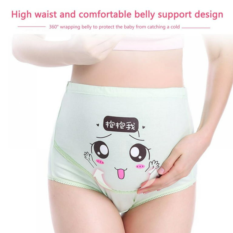 7Pack/Set High Waisted Cotton Underwear Ladies Soft Full Briefs