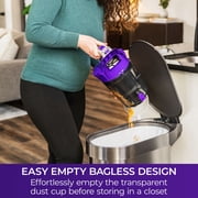 Kenmore 200 Series Canister Vacuum, Bagless, 16ft Cord, Multi-Cyclonic, HEPA Filter, Cord Rewind, for Carpet, Hard Floors & Upholstery, DC2021, Purple