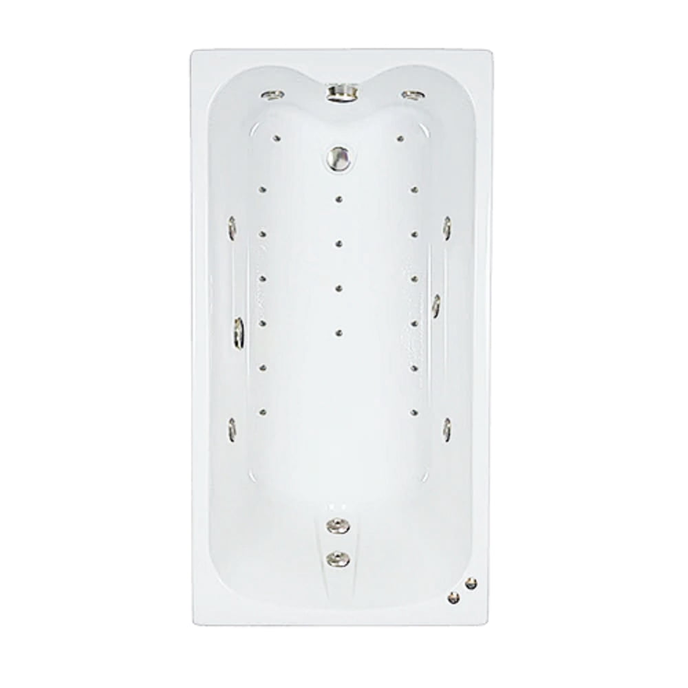 WaterTech Acrylic 60 in. x 32 in. Ultra Drop-In Whirlpool and Air Bath Combination Tub - White