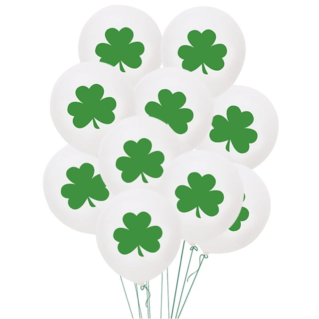 Décorations de la Saint-Patrick pour l'Extérieur, Décoration de la Saint-Patrick, et Kit de Ballons en Aluminium, Ballons Ronds, Décorations de la Saint-Patrick pour Table, Décorations de Fête de la Saint-Patrick