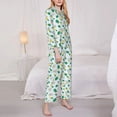 thumbnail image 3 of Lsque Pineapple Pattern Long Sleeve Pajama Set for Women - Soft 2-Piece Sleepwear and Loungewear Set with Pockets, Comfy Nightwear-Large, 3 of 7