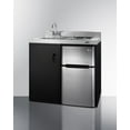 thumbnail image 2 of 39" Wide All-In-One Kitchenette, stainless steel/black, 2 of 5