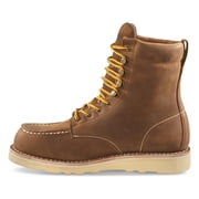Guide Gear Men's Wedge 8 Waterproof Moc Toe Work Boots Brown 8D (Medium)