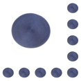 thumbnail image 3 of Manteles individuales antideslizantes Naiovety para comedor redondos color azul 10Conjunto, 3 of 6