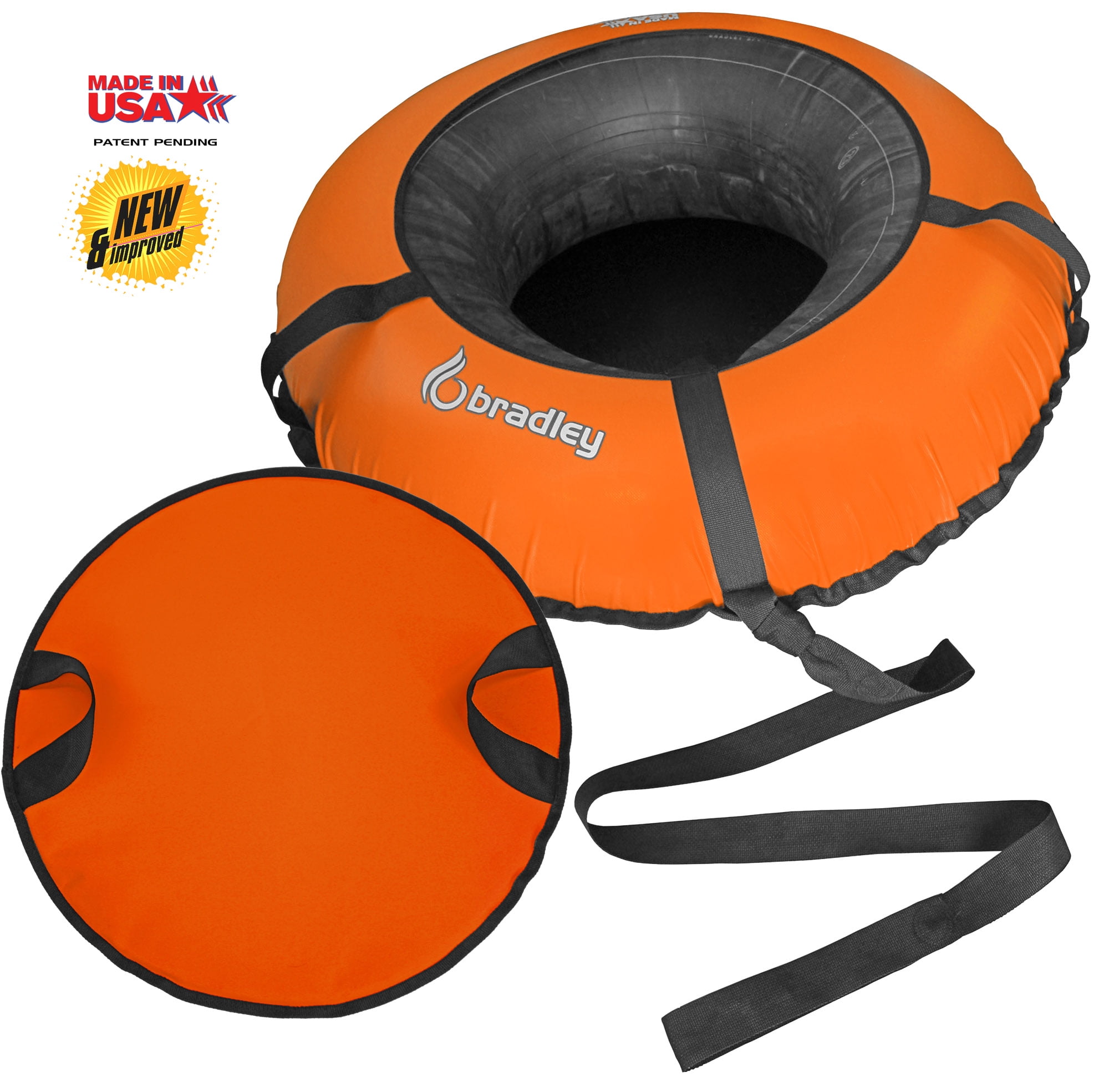 Bradley Snow Tube with Heavy Duty Cover Sledding Tubes USA Made