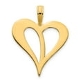 thumbnail image 4 of 14k Yellow Gold Open Heart Pendant for Women, Modern Symbol of Love, Sleek Minimalist Charm, Elegant Anniversary and Everyday Jewelry, 4 of 6