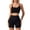 a6-Black, variant on Workout Sets for Women 2 Piece Seamless Ribbed Crop Tank Activewear High Waist Shorts Yoga Outfits(Black,XL)