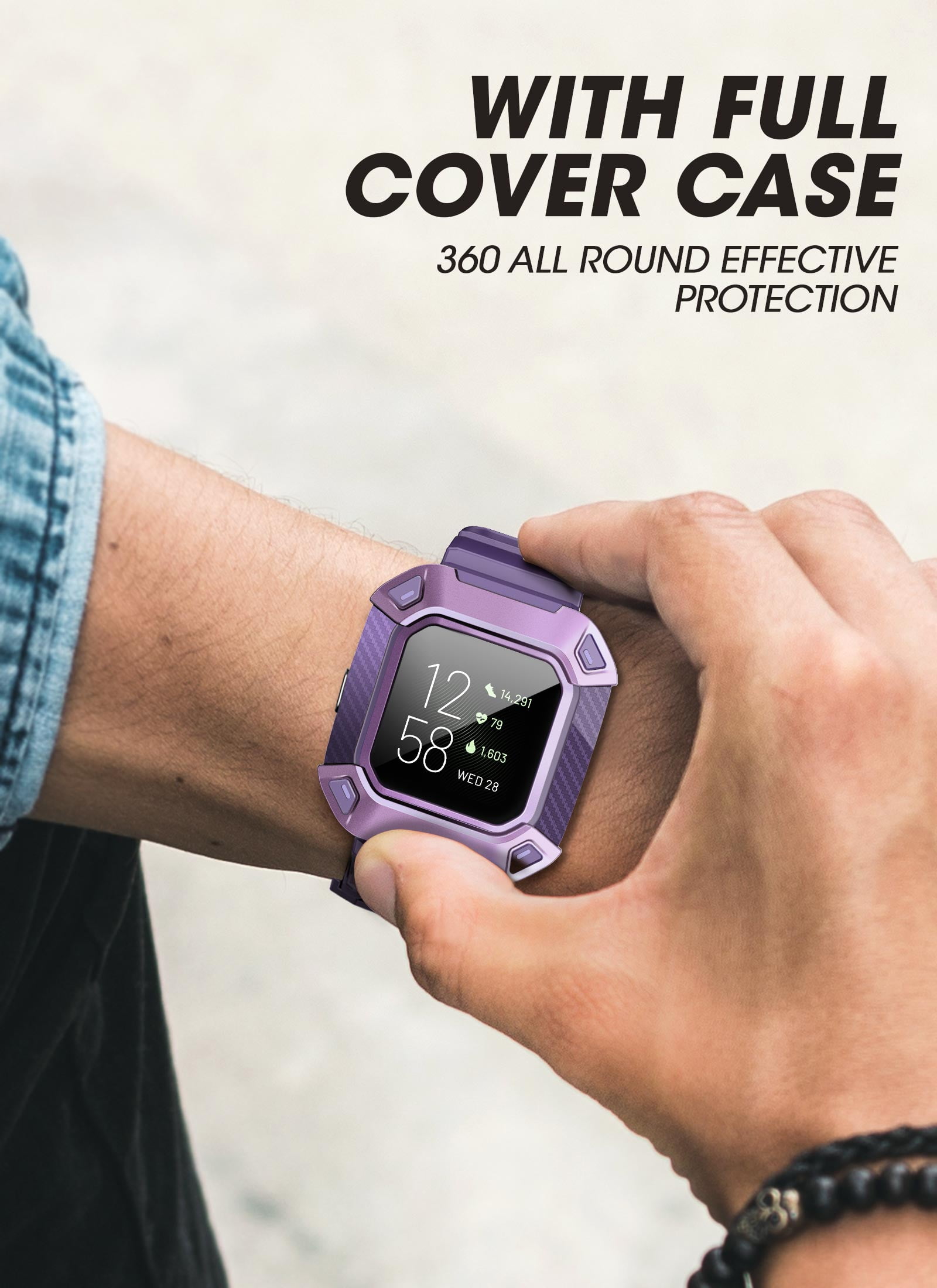 SUPCASE Unicorn Beetle Pro Watch Bands for Fitbit Versa 2