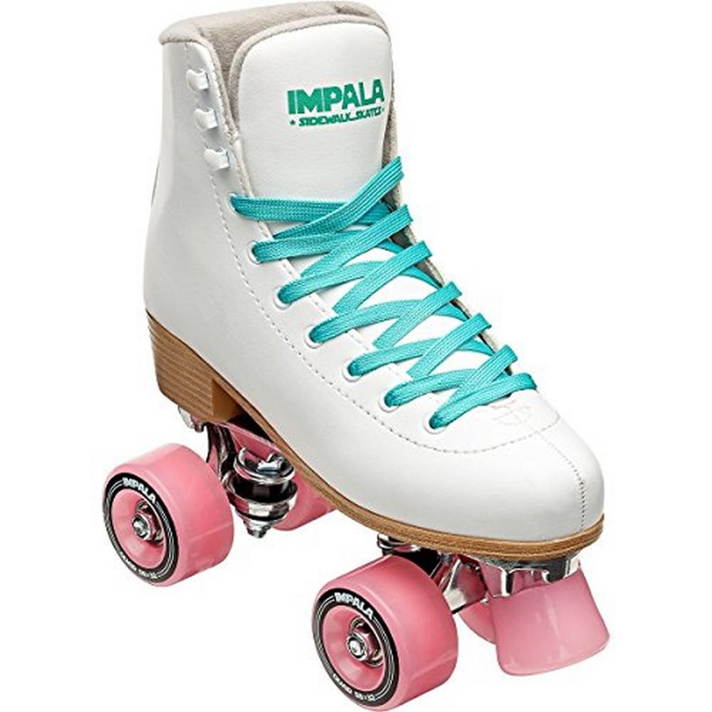 Size 9 Chicago Women's Classic Roller Skates Premium White Quad Rink Skates 