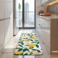 thumbnail image 4 of Yellow Lemon Fruit Flowers White Pattern Kitchen Rug Mat,Kitchen Runner Rugs Non Skid Washable,Decorative Kitchen Floor Mats for Kitchen,Sink,Laundry,17"x47.2", 4 of 7