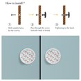 thumbnail image 4 of 4 Pcs Flamingo Knobs for Kitchen Cabinet Cupboard Dresser Bookcase Drawer Pulls Handles Round Home Decor, 4 of 5