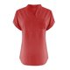 thumbnail image 5 of Ploknplq Linen Shirts for Women,Linen Button Down Shirt Women,Womens Linen Tops,Fashion Casual V Neck Short Sleeve Top T Shirt,Elbow Length Tee Shirts for Women,Gauze Shirts for Women Red L, 5 of 5