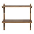 thumbnail image 3 of Kate and Laurel Meridien Wood Wall Shelf, Rustic Brown 24x8x24, 3 of 9