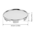 thumbnail image 2 of Clispeed 4Pcs Modified Car Hub Cap Covers Wheel Center Hub Caps ABS Silver for Car Wheel Accessories, 2 of 8