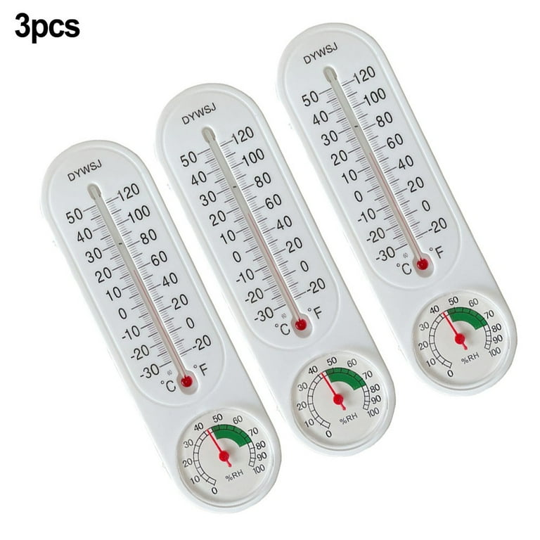 Gerich 2 Pcs Wall Thermometer Indoor Outdoor Hanging Garden