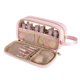 thumbnail image 1 of Funda organizadora de esmaltes de uñas Prokva con capacidad para 12 botellas (15 ml), color rosa, 1 of 7