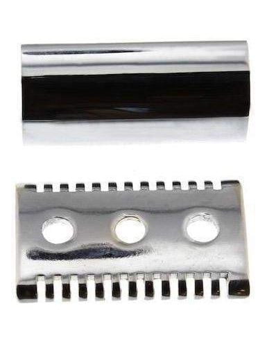 WCS DE Razor Head, Open Comb, Chrome