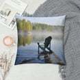 thumbnail image 2 of Chilfamy Tranquil Lake Pillow Covers for Couch Sofa Indoor Outdoor Aesthetic Decorative Spring Pillow Case 1PC 12x12in, 2 of 5