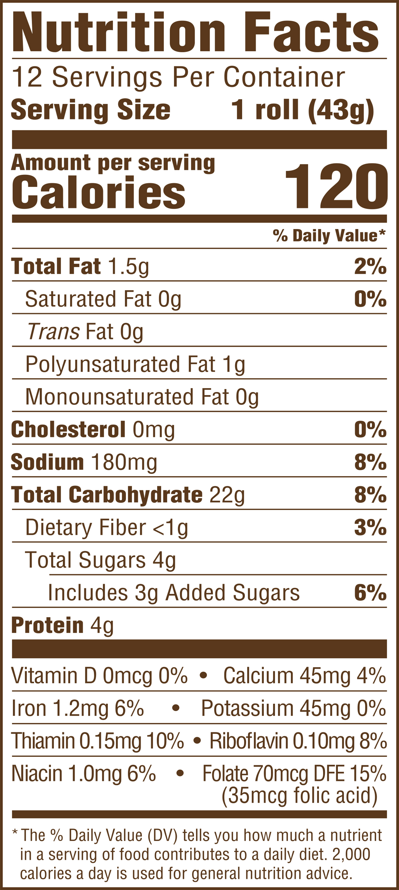 Sara Lee Artesano Sweet Steakhouse Rolls, 12 count, 18 oz