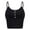 Black, variant on Lindreshi Tank Tops for Women Crop Top Womens Sleeveless Button Up Casual Workout Crop Vest Cami Tank