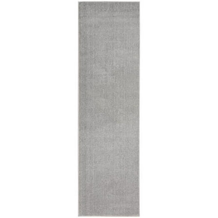 HomeRoots  2 x 6 ft. Silver Gray Non Skid Indoor & Outdoor Runner Area Rug - Gray - 2 x 6 ft.