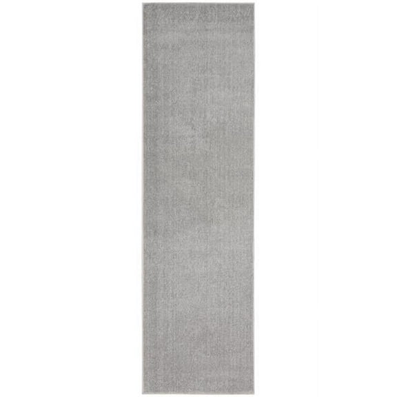 HomeRoots  2 x 6 ft. Silver Gray Non Skid Indoor & Outdoor Runner Area Rug - Gray - 2 x 6 ft.