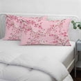 thumbnail image 4 of Spring Peaches Throw Pillow Covers, Botanical Blossom Flowers Branches Soft Breathable Pillow Cases with Invisible Zipper for Sleeping, Toddler Pillowcases for Couch Bed Sofa Chair 12x20 Inches, 4 of 9