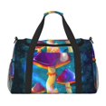 thumbnail image 1 of Easygdp Magic Mushrooms ,Fireflies Bolsa de Gimnasio, Bolsa de Viaje Duffel, Bolsa de Fin de Semana con Compartimentos, Bolsa de Mano para Noche, 1 of 7