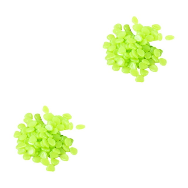 kurtrusly Good Resistance Glow In Dark Rocks Wide Application And Exquisite Workmanship Stone Light Stones Not Easy To Deform green 2Set