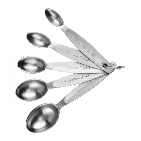Hima Shilajatun 5-Piece Stainless Steel Stackable Measuring Spoons Set