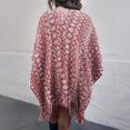 thumbnail image 5 of 2PCS Ladies Crochet Open Knit Fringe Cape Shawl Sweater Cardigan, 5 of 8