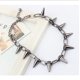 thumbnail image 5 of Joyería de aleación de estilo europeo y americano, collar vintage con personalidad exagerada, collar con remaches punk, collar de bala, cadena de clavícula para mujer, 5 of 6