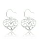 thumbnail image 1 of Aretes Colgantes de Corazón Boho para Mujer en Plata Esterlina, 1 of 5