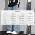 thumbnail image 3 of YLSDY Men's Patch Pocket Wide Leg Jeans, Elastic Waist Drawstring, Classic Loose Fit Denim Pants for Casual Wear Blue XL, 3 of 7