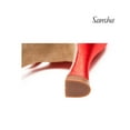 thumbnail image 2 of Sansha REGINA Ladies' Satin Ballroom Dance Shoes with Suede Sole for Latin & Social Dance, Red, Size 07 M, 2 of 4