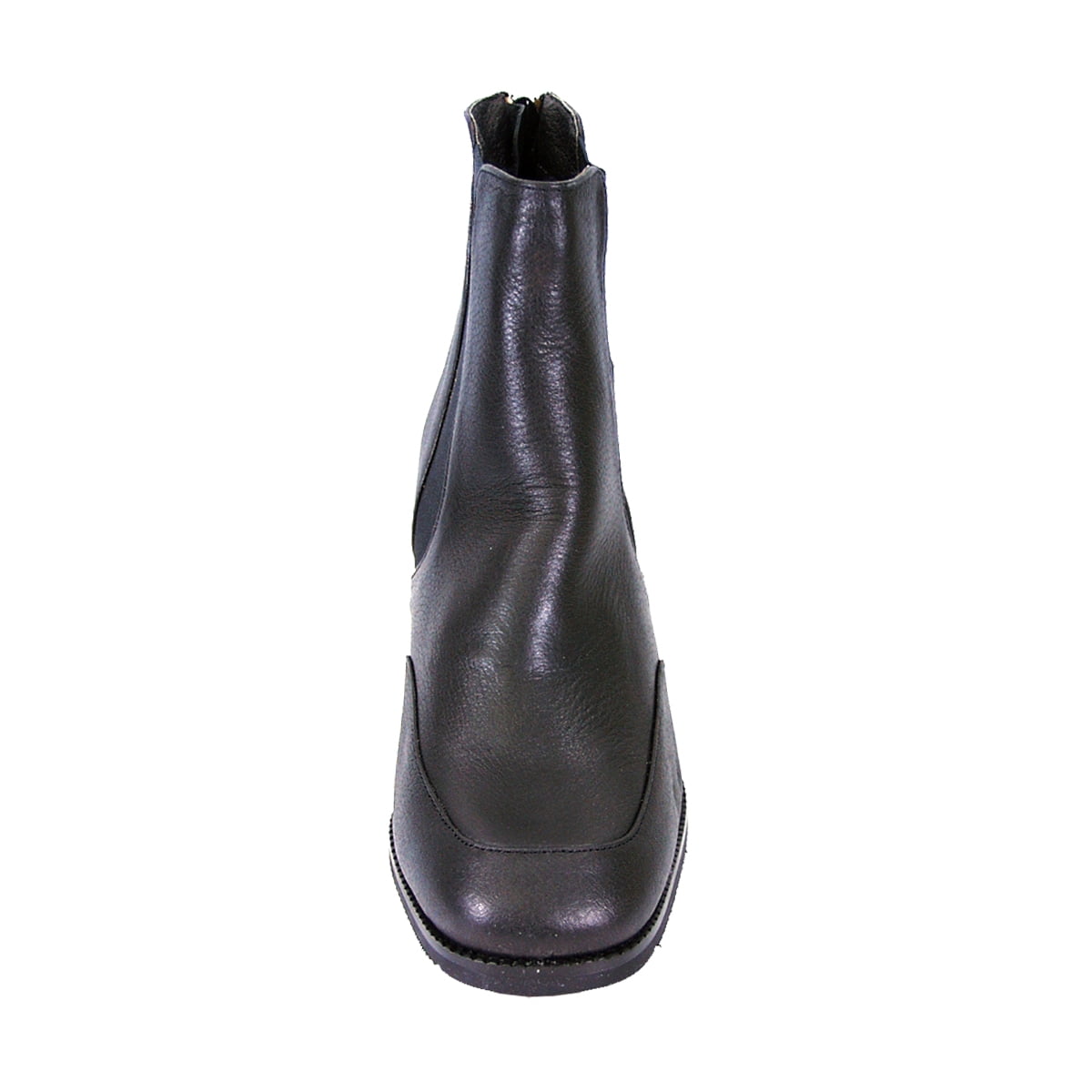 PEERAGE Cheyenne Women's Wide Width Leather Dress Ankle Boots BLACK 10