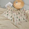 thumbnail image 5 of Christmas Pillow Covers 18x18 Set of 2, Cute Christmas Decor Linen Pillowcase Geometric Colorful Christmas Tree Throw Pillows Winter Holiday Farmhouse Decorations Cushion Covers for Couch Home Outdoor, 5 of 6