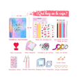 thumbnail image 3 of Kit Scrapbook Journal Diy Para Niñas Diario Y Álbum Creativo Belug Multicolor, 3 of 5