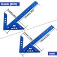 thumbnail image 1 of Center Scribe Measuring Tool, 45/90 Degree Right Angle Gauge, Inch, 1 of 5