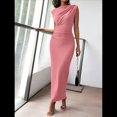 thumbnail image 2 of Vestido Ajustado Fruncido para Mujer, Color Rosa, Talla XL, 2 of 7