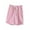 Pink, variant on DealovyPlus Size Shorts for Women Casual Loose Summer Elastic Waist Drawstring Solid Color Comfy Shorts