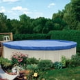 thumbnail image 5 of Sunshades Depot 18 Ft Blue Round Pool Cover Heavy-Duty Above Ground Pool Winter Covers Wire Rope Hemmed All Edges for Above Ground Swimming Pools, Trampoline Cover (18', Blue), 5 of 5