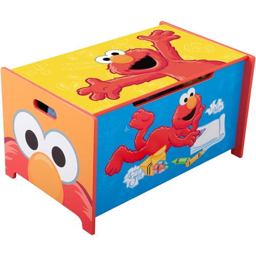 Sesame Street Wooden Toy Box - Walmart 